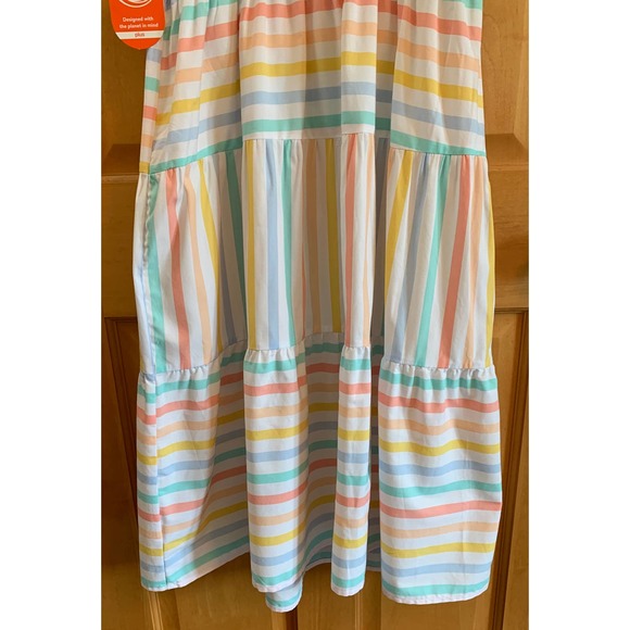 NWT Wonder Nation Girl's Plus Size Large Sundress Adjustable Straps Tiered Maxi - Picture 7 of 12